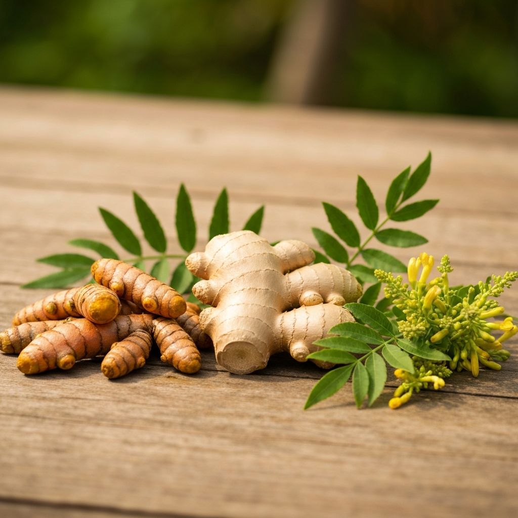 Turmeric, ginger, and boswellia trio